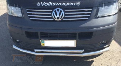 UA Труба двойная из нержавейки для Volkswagen T5 2010-2015 - Картинка 1
