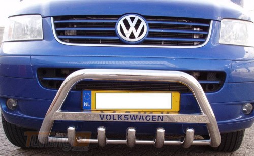 UA Кенгурятник из нержавейки для Volkswagen T5 2003-2010 - Картинка 1