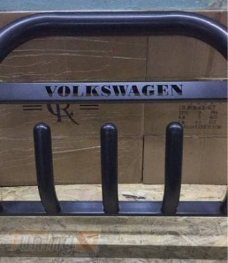 UA Кенгурятник крашенный в черном мате для Volkswagen T5 2010-2015 - Картинка 2