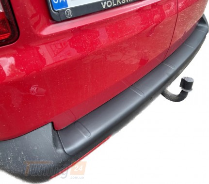 EuroCap Накладка на задний бампер EuroCap из ABS-пластика для Volkswagen T5 рестайлинг 2010-2015 Накладка на бампер на Фольксваген Т5 - Картинка 1