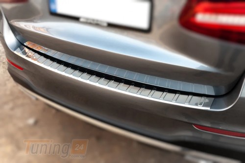 Carmos Хром накладка на задний бампер Carmos из нержавейки для Mercedes GLC X253 2015+ Хром порог на Мерседес GLC X253 - Картинка 2