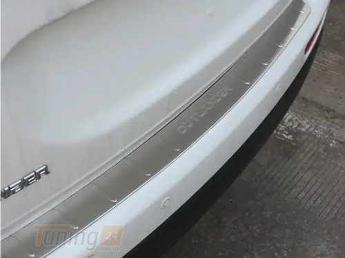 Libao Хром накладка на задний бампер Libao из нержавейки для Mitsubishi Outlander 2015-2021 Хром накладка на Митсубиси Аутлендер - Картинка 1