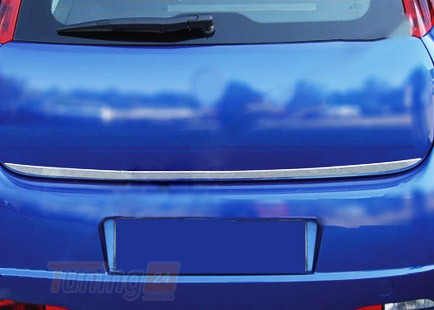 Omsa Хром накладка на кромку багажника Omsa Line из нержавейки для Fiat Punto Grande 2011-2018 Кромка багажника на Фиат Пунто Гранде - Картинка 1
