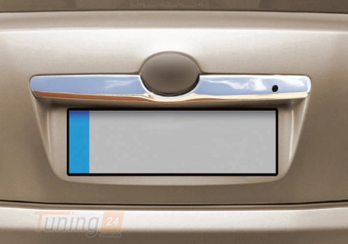 Omsa Хром накладка над номером Omsa Line из нержавейки для Toyota Camry 2007-2011 Планка над номером на Тойота Камри - Картинка 1