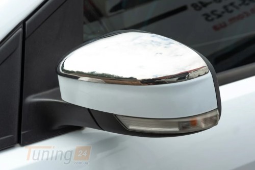 Carmos Хром накладки на зеркала Carmos из нержавейки для Ford Focus III Sedan 2011-2014 Хром зеркал Форд Фокус Седан 2шт - Картинка 3