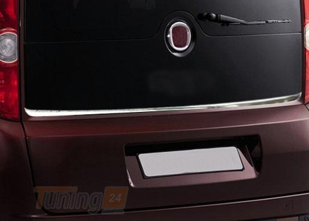 Omsa Хром накладка на кромку заднего стекла Omsa Line из нержавейки для Fiat Doblo 2010-2015 Кромка заднего стекла Фиат Добло - Картинка 1