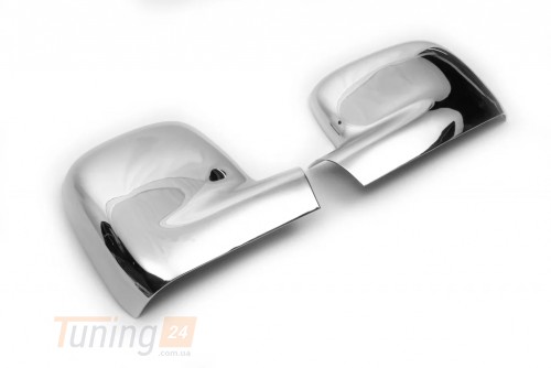 Carmos Хром накладки на зеркала Carmos из ABS-пластика V1 для Volkswagen Caddy 2015-2020 Хром зеркал Фольксваген Кадди 2шт - Картинка 3