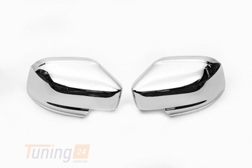 Carmos Хром накладки на зеркала Carmos из ABS-пластика V2 для Volkswagen Caddy 2015-2020 Хром зеркал Фольксваген Кадди 2шт - Картинка 3