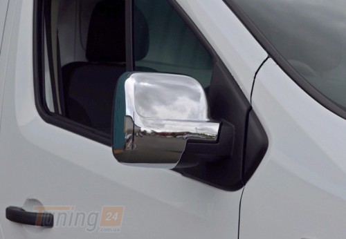 Carmos Хром накладки на зеркала Carmos из ABS-пластика для Renault Trafic 2015+ Хром зеркал Рено Трафик 2шт - Картинка 1