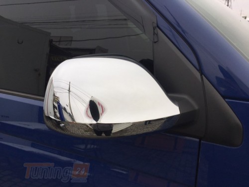 Carmos Хром накладки на зеркала Carmos из ABS-пластика для Volkswagen T6 2019+ Хром зеркал Фольксваген Т6 2шт - Картинка 1
