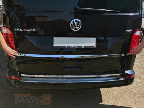 Carmos Хром накладка под номером Carmos из нержавейки для Volkswagen T6 2015-2019 Планка на Фольксваген Т6 - Картинка 2