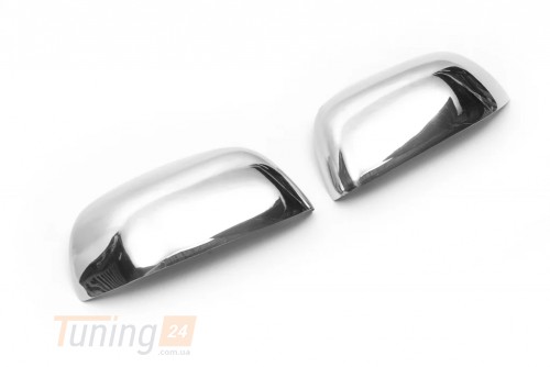 Carmos Хром накладки на зеркала Carmos из нержавейки V1 для Nissan Terrano 2014+ Хром зеркал Ниссан Террано 2шт - Картинка 2