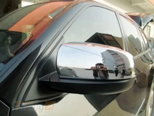 Carmos Хром накладки на зеркала Carmos из нержавейки для BMW X5 E-70 2007-2013 Хром зеркал БМВ Х5 Е-70 2шт - Картинка 3