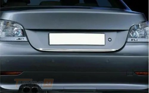 Carmos Хром накладка на кромку багажника Carmos из нержавейки для BMW 5 E60/61 2003-2010 Кромка багажника на БМВ 5 Е60/61 - Картинка 4