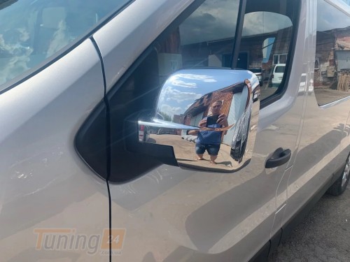 Carmos Хром накладки на зеркала Carmos из ABS-пластика для Nissan NV300 2016+ Хром зеркал Ниссан NV300 2шт - Картинка 4
