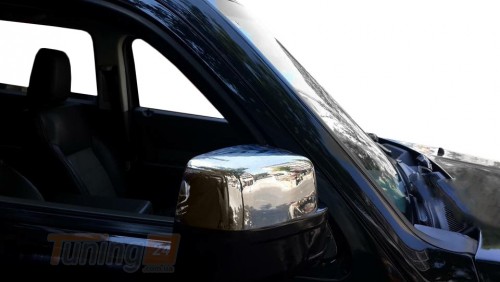 Carmos Хром накладки на зеркала Carmos из нержавейки для Jeep Liberty 2007-2013 Хром зеркал Джип Либерти 2шт - Картинка 1