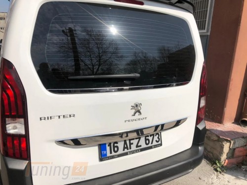Omsa Хром молдинг стекла багажника Omsa Line для Peugeot Rifter 2019+ Хром молдинг на Пежо Рифтер - Картинка 2
