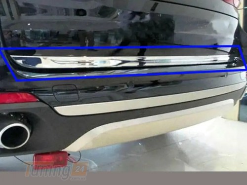 Libao Хром накладка на кромку багажника Libao из ABS-пластика для BMW X5 F15 2013-2018 Кромка багажника на БМВ Х5 F15 - Картинка 2
