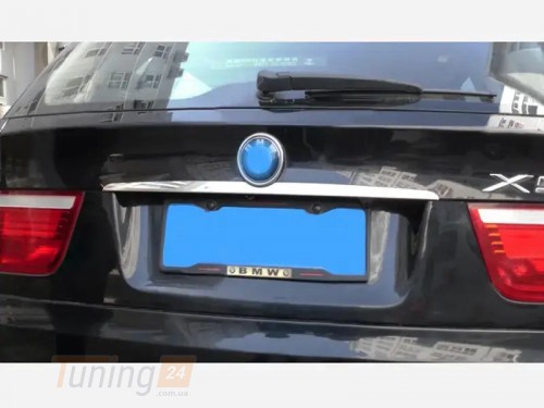 Libao Хром накладка над номером Libao из ABS-пластика для BMW X6 F16 2014-2019 Планка над номером на БМВ Х6 F16 - Картинка 2