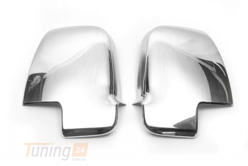 Carmos Хром накладки на зеркала Carmos из нержавейки для Mercedes Sprinter 2018+ Хром зеркал Мерседес Спринтер 2шт - Картинка 2