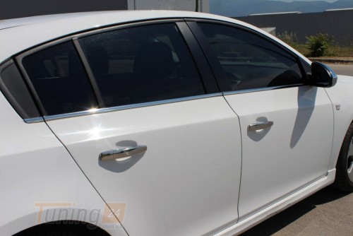 Carmos Хром молдинг нижней окантовки стекол Carmos для Chevrolet Cruze Hb 2012-2015 Хром молдинг на Шевроле Круз 6шт - Картинка 1