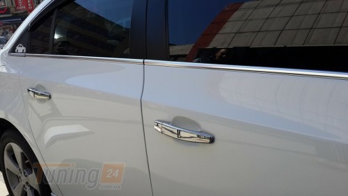 Carmos Хром молдинг нижней окантовки стекол Carmos для Chevrolet Cruze Sd 2012-2015 Хром молдинг на Шевроле Круз 6шт - Картинка 2
