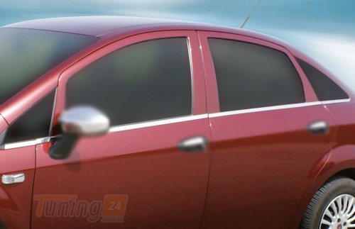 Omsa Хром молдинг нижней окантовки стекол Omsa Line для Fiat Punto Grande 2011+ Хром молдинг на Фиат Пунто Гранде 6шт - Картинка 2