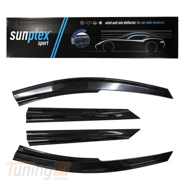 Sunplex Дефлекторы окон Ветровики Sunplex Sport для Fiat Tempra 159 1990-1998 (4шт) - Картинка 1