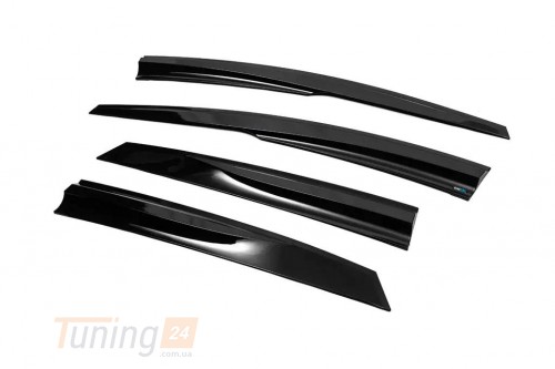 Sunplex Дефлекторы окон Ветровики Sunplex Sport для Ford Focus 3 Hatchback 2011-2014 (4шт) - Картинка 4