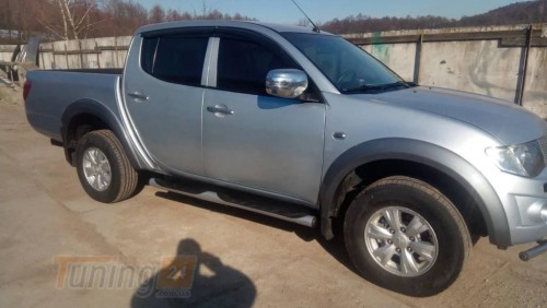 Sunplex Дефлекторы окон Ветровики Sunplex Sport для Mitsubishi L200 4 2012-2015 (4шт) - Картинка 4