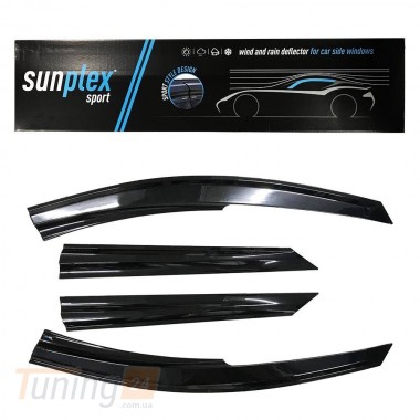 Sunplex Дефлекторы окон Ветровики Sunplex Sport для Renault Symbol 1999-2008 (4шт) - Картинка 1