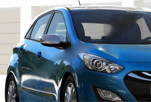 Carmos Хром накладки на зеркала без поворотника Carmos из нержавейки для Hyundai I30 Hb 2012-2015 Хром зеркал Хюндай I30 2шт - Картинка 4