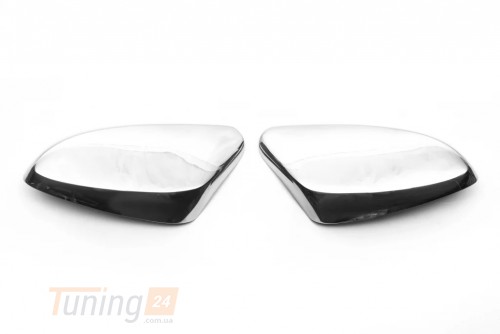 Carmos Хром накладки на зеркала без поворотника Carmos из нержавейки для Hyundai I30 Wagon 2015-2017 Хром зеркал Хюндай I30 2шт - Картинка 3