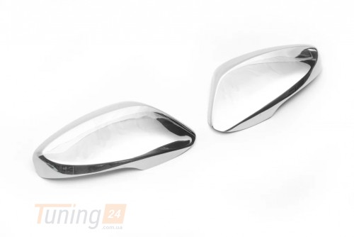 Carmos Хром накладки на зеркала Carmos из нержавейки для Hyundai I30 Hb 2012-2015 Хром зеркал Хюндай I30 2шт - Картинка 2