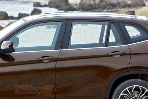 Carmos Хром молдинг нижней окантовки стекол Carmos для BMW X1 E84 2012-2015 Хром молдинг на БМВ Х1 Е84 6шт - Картинка 1