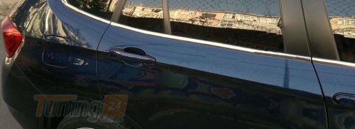 Carmos Хром молдинг нижней окантовки стекол Carmos для BMW X1 E84 2012-2015 Хром молдинг на БМВ Х1 Е84 6шт - Картинка 4
