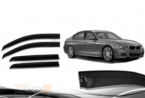 NIKEN Дефлекторы окон Ветровики Niken для BMW 3-серия F30/31/35 2011-2019 (4шт) - Картинка 2