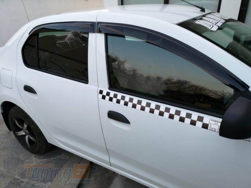 NIKEN Дефлектори вікон Niken для Renault Sandero 2012-2020 (4шт) - Зображення 1