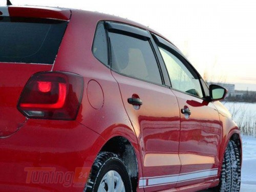 NIKEN Дефлектори вікон Niken для Volkswagen Polo 5 Hatchback 2009-2018 (4шт) - Зображення 1