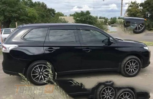 NIKEN Дефлектори вікон Вітровики Niken для Mitsubishi Outlander 3 2014-2020 (4шт) - Зображення 1