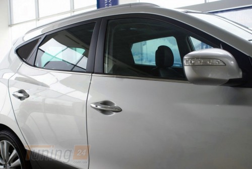 Omsa Хром молдинг нижней окантовки стекол Omsa Line для Hyundai IX35 2013-2015 Хром молдинг на Хюндай IX35 6шт - Картинка 1