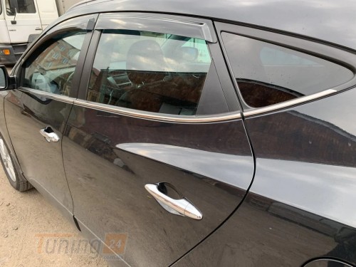 Omsa Хром молдинг нижней окантовки стекол Omsa Line для Hyundai IX35 2013-2015 Хром молдинг на Хюндай IX35 6шт - Картинка 2
