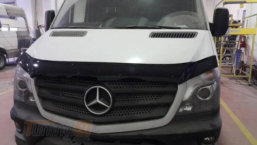 EuroCap Дефлектор капота EuroCap V1 Мухобойка на Mercedes-benz Sprinter W906 2013-2018 - Картинка 1
