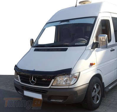 EuroCap Дефлектор капота EuroCap Мухобойка на Mercedes-benz Sprinter W901-905 2000-2006 - Картинка 2