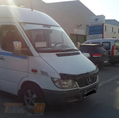 EuroCap Дефлектор капота Мухобойка EuroCap на Mercedes-benz Sprinter W901-905 2000-2006 - Картинка 3