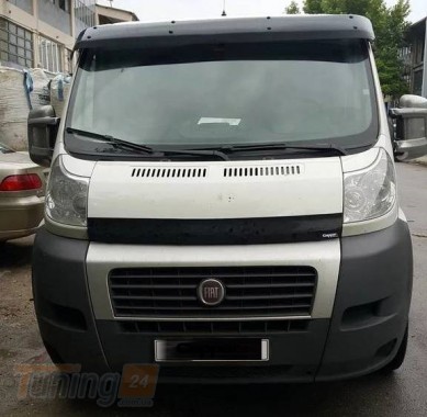 EuroCap Дефлектор капоту Мухобійка EuroCap на Fiat Ducato 2006-2014 - Зображення 1