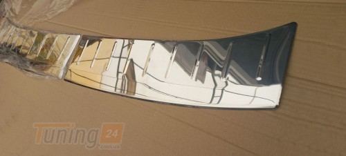 Omcarlin Хром накладка на задний бампер из нержавейки для Renault Megane 4 2015-2022 с загибом - Картинка 3