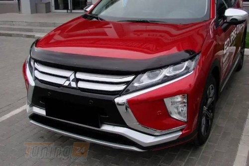 EuroCap Дефлектор капота Мухобойка EuroCap на Mitsubishi Eclipse Cross 2017-2021 - Картинка 1