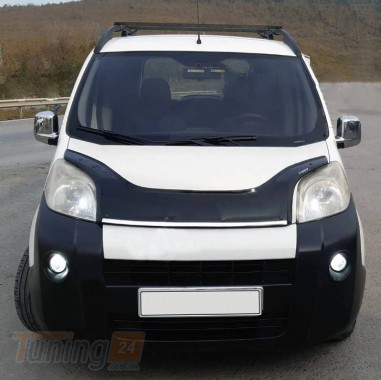 EuroCap Дефлектор капота EuroCap Мухобойка на Fiat Qubo 2008+ - Картинка 2