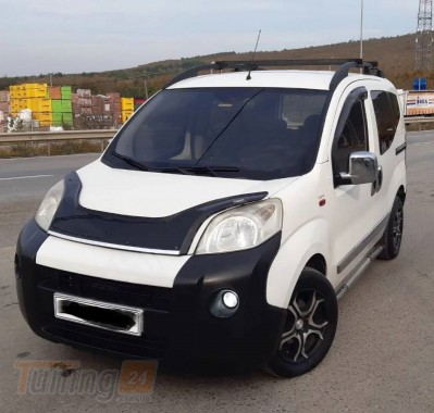 EuroCap Дефлектор капота Мухобойка EuroCap на Fiat Qubo 2008+ - Картинка 3